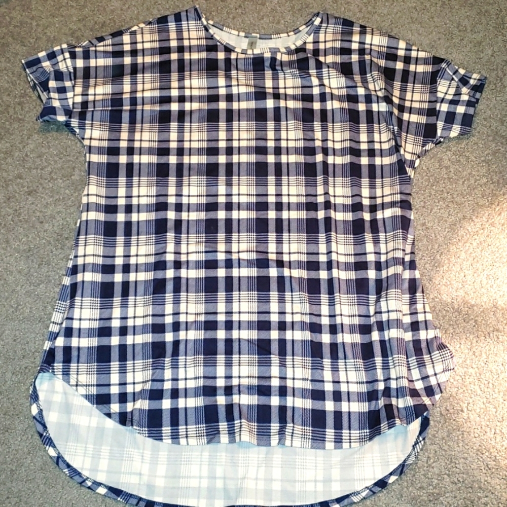 Honeyme plaid tunic